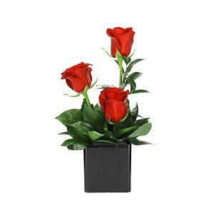 Arranjo de rosas vermelhas