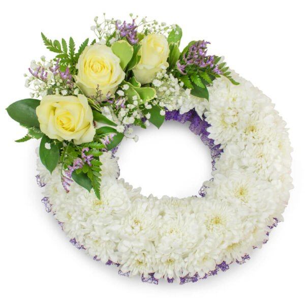 Coroa de Margaridas Brancas para Funeral